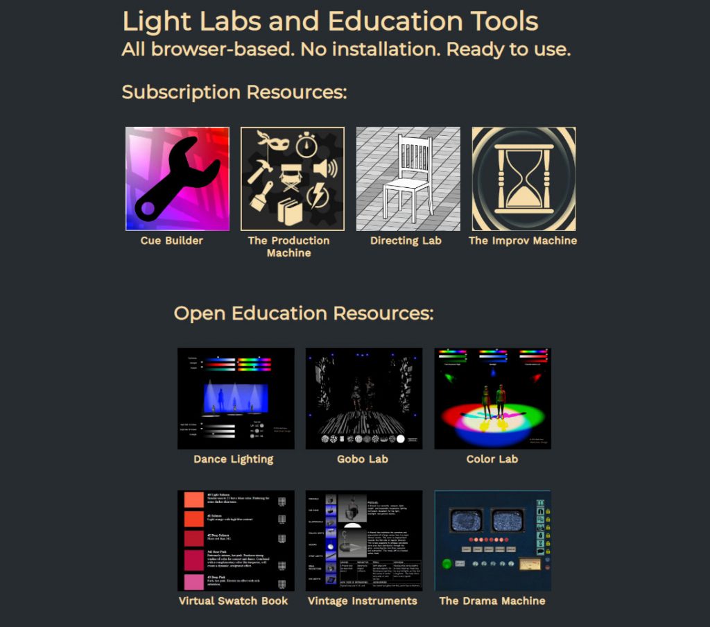 stage lighting design courses online