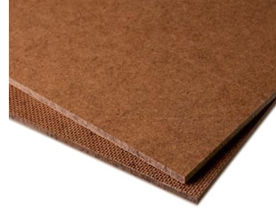 Two sheets of hardboard